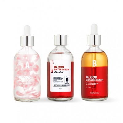 [REAL SKIN] blood water serum/rose serum/orange serum 100ml _ KOREA COSMETIC